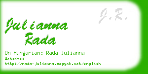 julianna rada business card